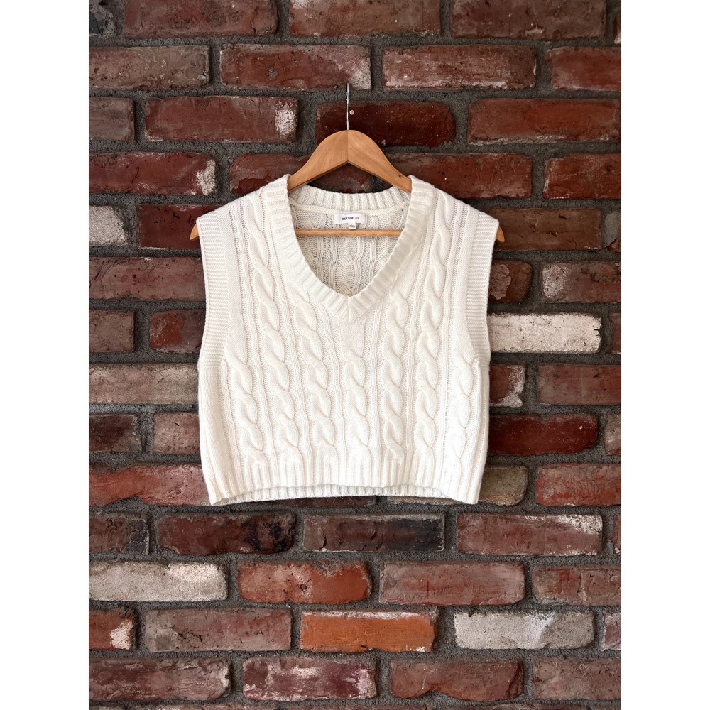 Cable Knit Sweater Vest